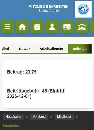 Gebührenverwaltung Preview